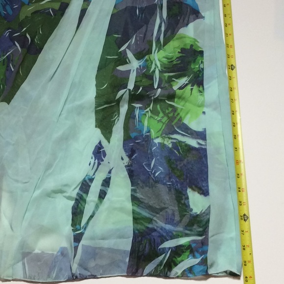 Multicolored Backless Full Length Maxi Sundress - Picture 5 of 5